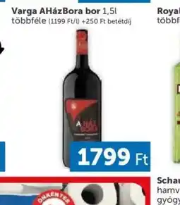 PRIVÁT Varga AHázBora bor ajánlat