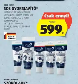 ALDI DECO CRAFT SOS GYORSJAVÍT ajánlat