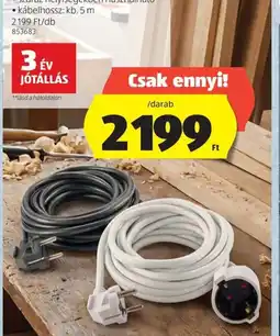 ALDI MORKZONE HOSSZABBÍTKÁBEL ajánlat