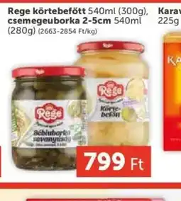 PRIVÁT Rege körtebefőtt / csemegeuborka ajánlat