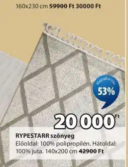 JYSK RYPESTARR szőnyeg ajánlat