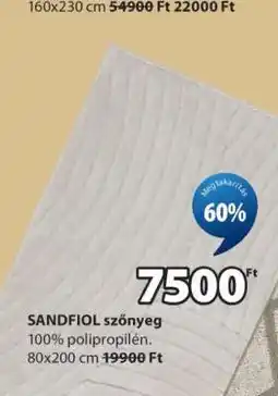 JYSK SANDFIOL szőnyeg ajánlat
