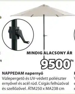 JYSK NAPPEDAM napernyő ajánlat