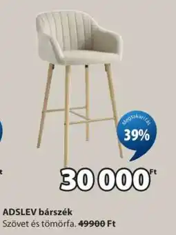 JYSK ADSLEV bárszék ajánlat