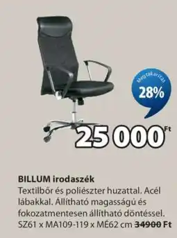 JYSK BILLUM irodaszék ajánlat