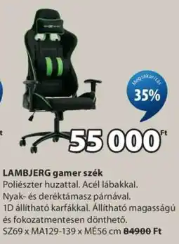 JYSK LAMBJERG gamer szék ajánlat