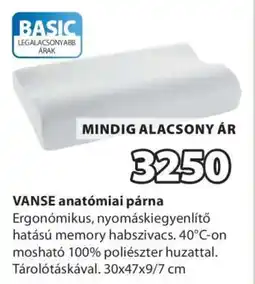 JYSK VANSE anatómiai párna ajánlat