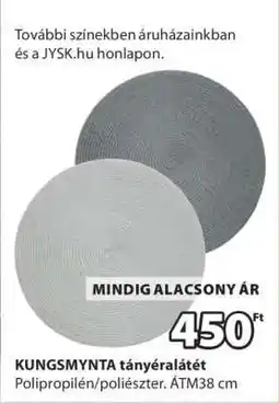 JYSK KUNGSMYNTA tányéralátét ajánlat