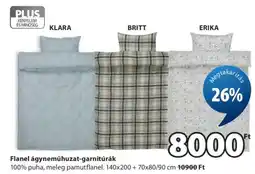 JYSK FLANEL ÁGYNEMŰHUZAT-GARNITÚRÁK ajánlat