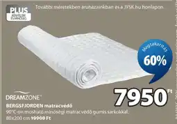 JYSK DREAMZONE BERGSFJORDEN matracvédő ajánlat