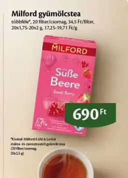 EcoFamily MILFORD Gyümölcstea ajánlat