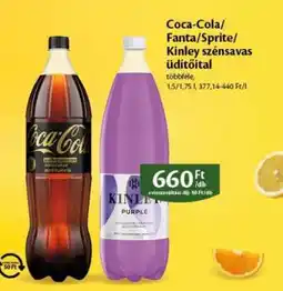 EcoFamily Coca-Cola, Fanta, Sprite, Kinley szénsavas üdítőital ajánlat