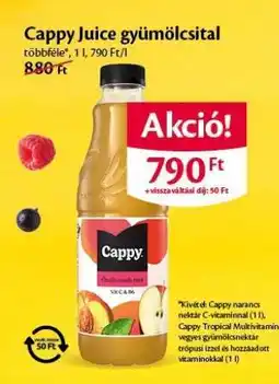 EcoFamily Cappy Juice gyümölcsital ajánlat