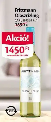 EcoFamily Frittmann Olaszrizling ajánlat