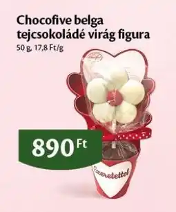 EcoFamily Chocofive belga tejcsokoládé virág figura ajánlat