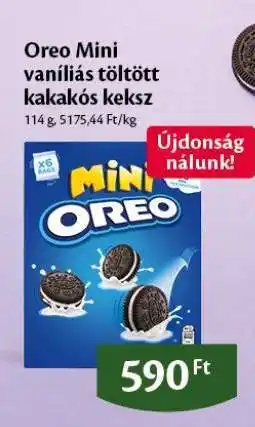 EcoFamily Oreo Mini vaníliás töltött kakakós keksz ajánlat