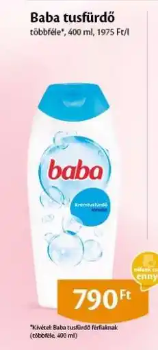 EcoFamily BABA Tusfürdő ajánlat