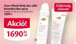 EcoFamily Dove Whole Body deo stift/krémdeo/deo spray ajánlat