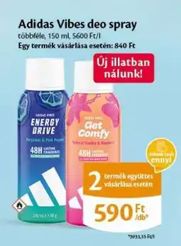 EcoFamily Adidas Vibes deo spray ajánlat