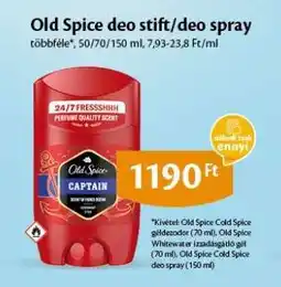 EcoFamily Old Spice deo stift/deo spray ajánlat