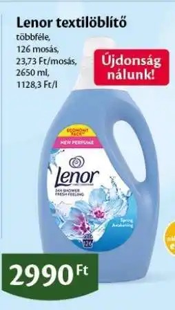 EcoFamily Lenor textilöblítő ajánlat