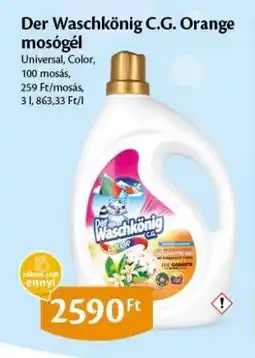 EcoFamily Der Waschkönig C.G. Orange mosógél ajánlat