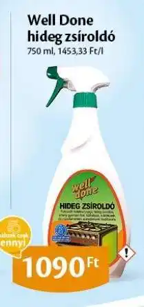 EcoFamily Well Done Hideg Zsíroldó ajánlat