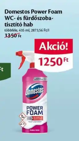 EcoFamily Domestos Power Foam WC és fürdőszoba tisztító hab ajánlat