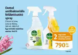 EcoFamily Dettol antibakteriális felülettisztító spray ajánlat