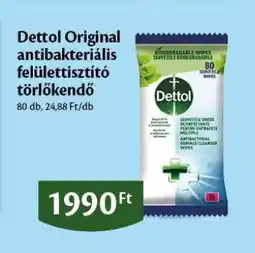 EcoFamily Dettol Original antibakteriális felülettisztító törlőkendő ajánlat