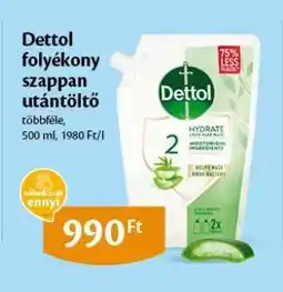 EcoFamily DETTOL Folyékony szappan utántöltő ajánlat