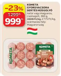 Auchan KOMETA GYORSVACSORA SERTÉSHÚSGOLYÓ ajánlat
