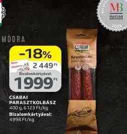 Auchan Csabai parasztkolbász ajánlat