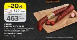 Auchan CSABAI Lángolt kolbász ajánlat
