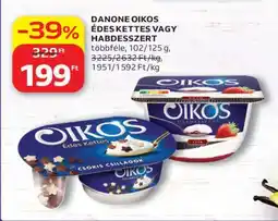 Auchan DANONE OIKOS ÉDES KETTES VAGY HABDESSZERT ajánlat
