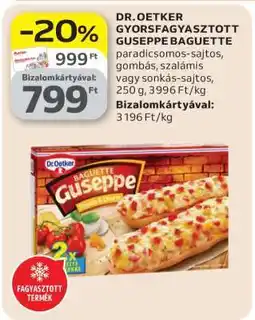 Auchan DR. OETKER GYORSFAGYASZTOTT GUSEPPE BAGUETTE ajánlat