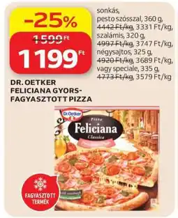 Auchan DR. OETKER FELICIANA GYORS-FAGYASZTOTT PIZZA ajánlat
