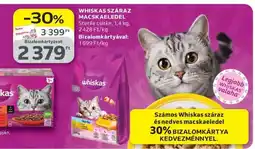 Auchan Whiskas száraz macskaeledel ajánlat