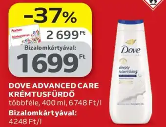 Auchan Dove Advanced Care Krémtusfürdő ajánlat