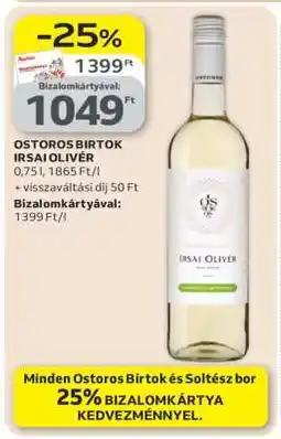 Auchan OSTOROS BIRTOK IRSAI OLIVÉR ajánlat