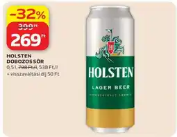 Auchan Holsten Dobozos Sör ajánlat