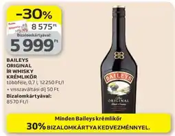 Auchan Baileys Original Ír Whisky Krémlikőr ajánlat