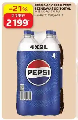 Auchan Pepsi vagy Pepsi Zero szénsavas üdítőital ajánlat