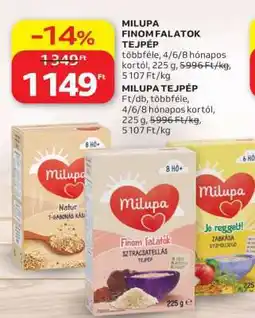 Auchan Milupa Finom Falatok Tejpép ajánlat