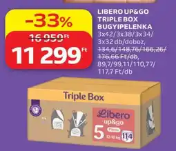 Auchan LIBERO UP&GO TRIPLE BOX BUGYIPELENKA ajánlat