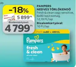 Auchan PAMPERS NEDVES TÖRLŐKENDŐ ajánlat