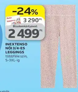 Auchan INEXTENSO NŐI 3/4-ES LEGGINGS ajánlat