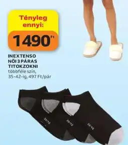 Auchan INEXTENSO Női 3 Páras Titokzokni ajánlat