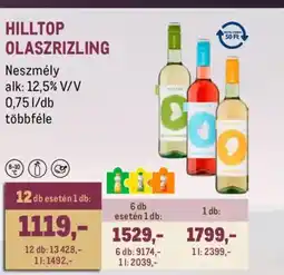 Metro HILLTOP OLASZRIZLING ajánlat