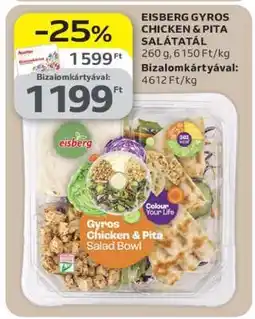 Auchan EISBERG GYROS CHICKEN & PITA SALÁTATÁL ajánlat